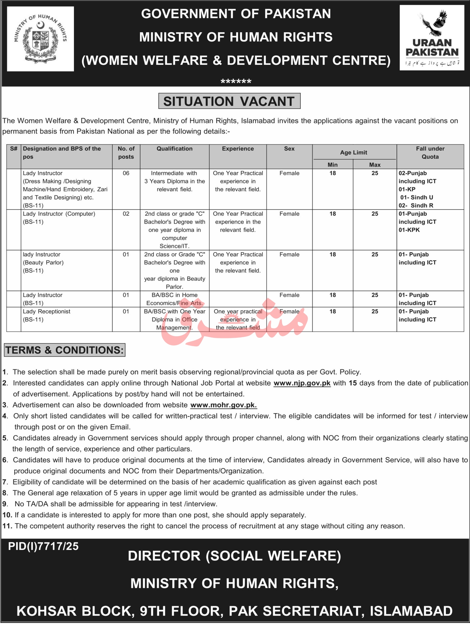 Ministry Of Human Rights Jobs 2026 