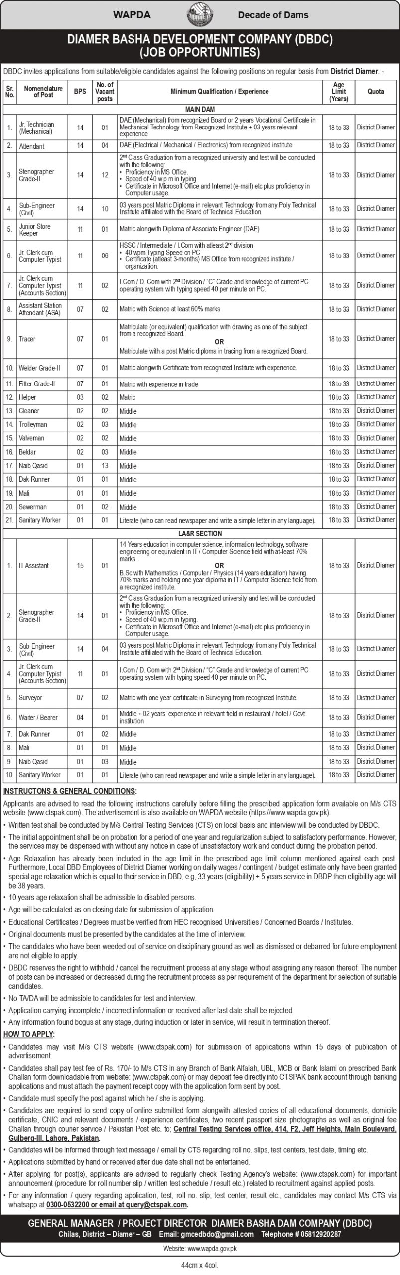 WAPDA Jobs 2026 